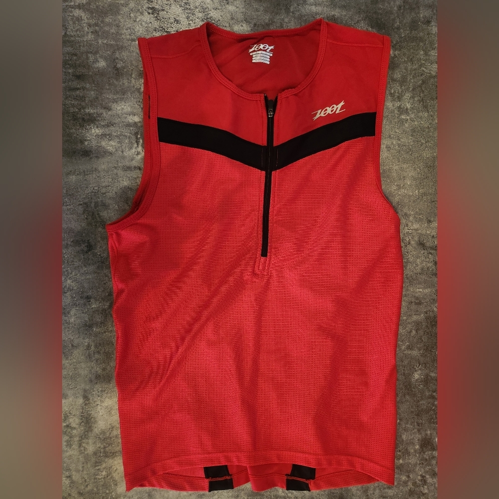 Mens Core+ Tri Tank - Cardinal Zoot